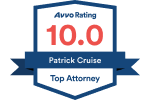 Avvo Rating 10.0 Patrick Cruise